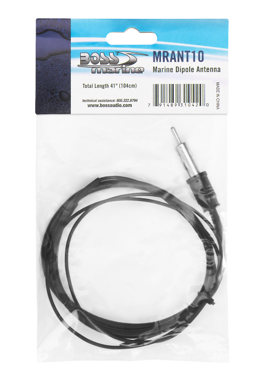 Boss Audio - MCKGB350W.6 Combo - Marine Gauge Radio with Antenna & 2 6.5" Speakers - White - MCKGB350W.6