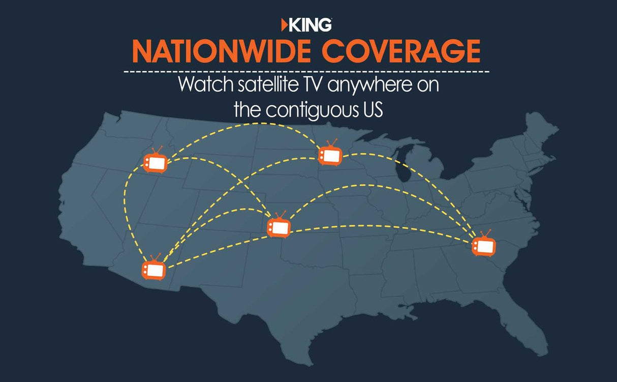 KING - Tailgater Pro Premium Satellite TV Antenna - Portable - DTP4900