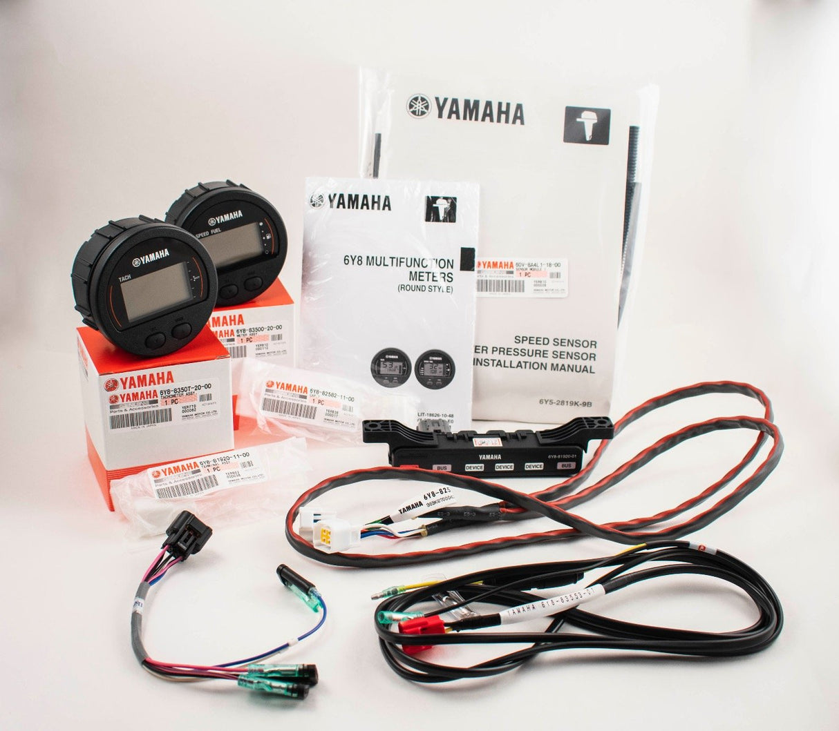 Yamaha - Command Link Single Engine Gauge Kit - Round Two Gauge Kit - 6Y8-0E83R-71-00