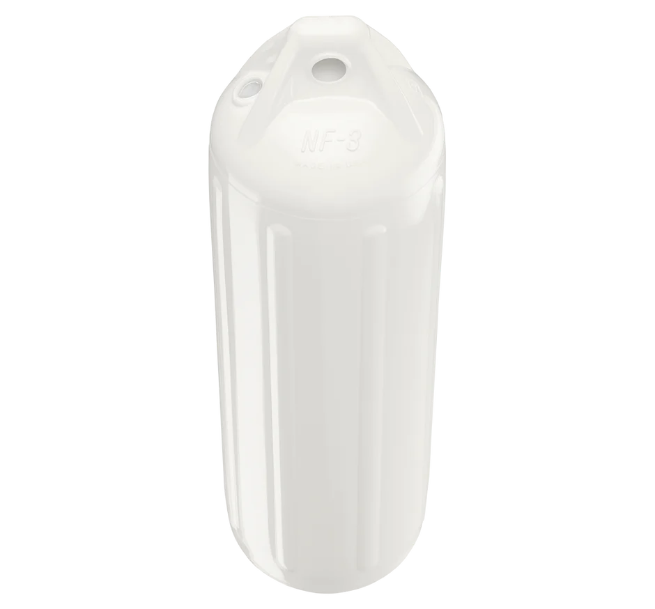 Polyform - NF Series Twin Eye Fender - 5 1/2" x 20" - White - NF3W