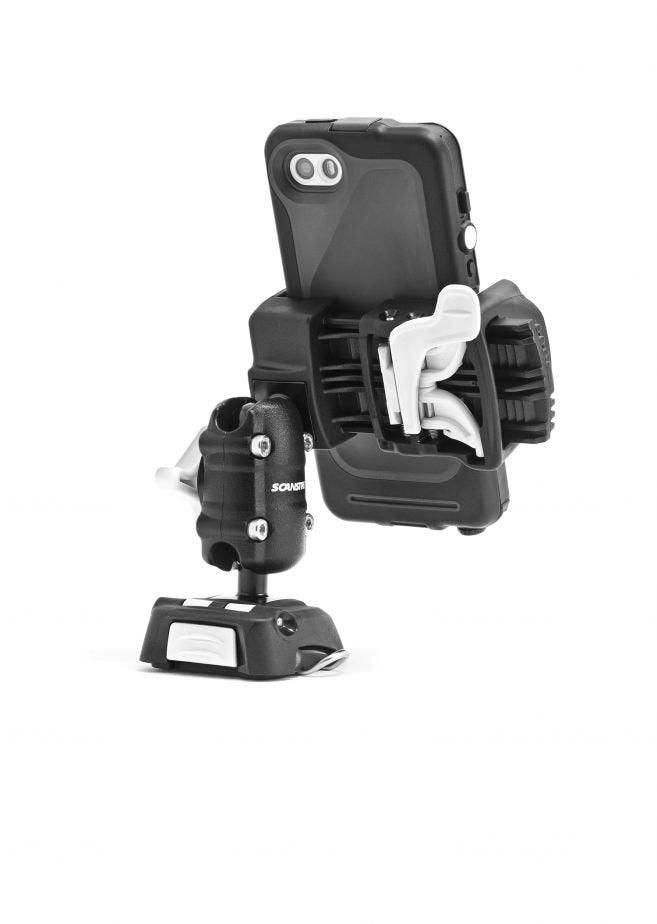 Scanstrut - ROKK Mini Kit w/Universal Phone Clamp, Adjustable Arm Screw Down Surface Base - RLS-509-401