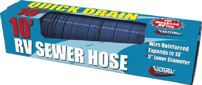 Valterra - 3X10 QUICK DRAIN HOSE BOXED,QUICK DRAIN SEWER HOSES - D040045