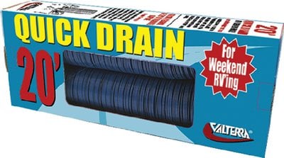 Valterra - D04-0046 Blue Quick Drain 3" x 20' RV 8 Mil Sewer Hose - D040046