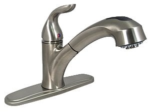 Valterra - Phoenix 8" Hybrid RV Kitchen Faucet with Pullout Spout & 56" Hose - PF231441