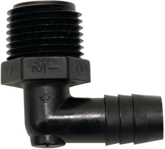 Valterra - 1/2 MPT X 1/2 BARB ELBOW,PLASTIC HOSE BARB FITTINGS - RF846