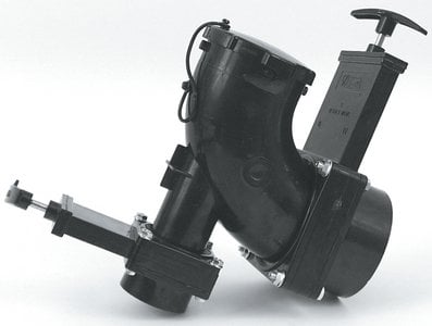 Valterra - RV Double Rotating Valve with 3" Hub x 1 1/2" Hub x 3" Bay & Cap - T68