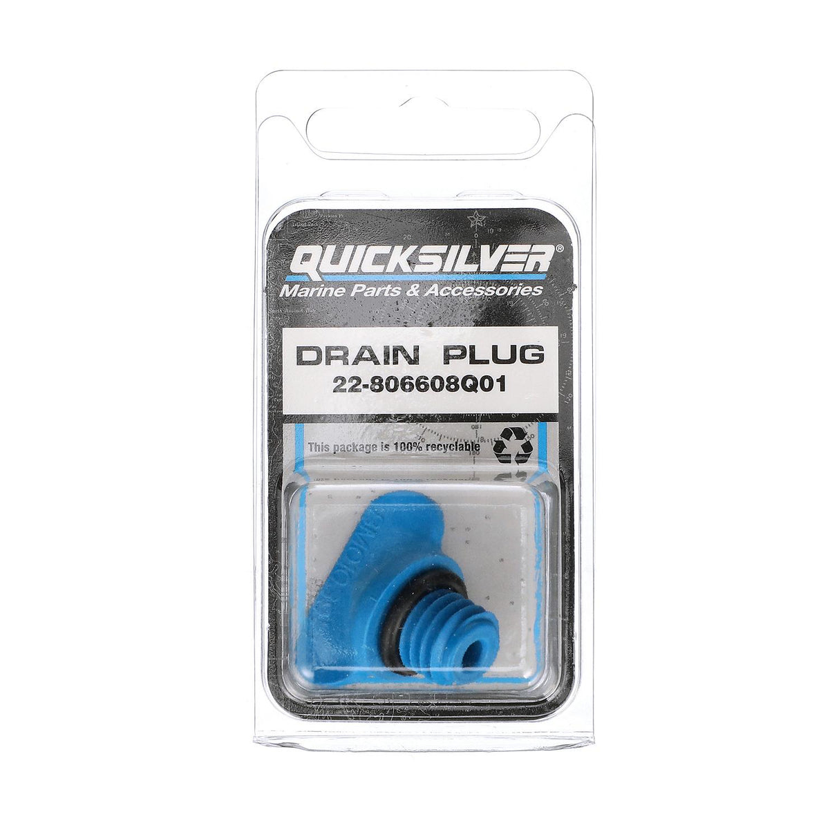 Mercury Quicksilver - Drain Plug - Plastic - Fits MerCruiser Cylinder Blocks & Exhaust Manifolds - 22-806608Q01