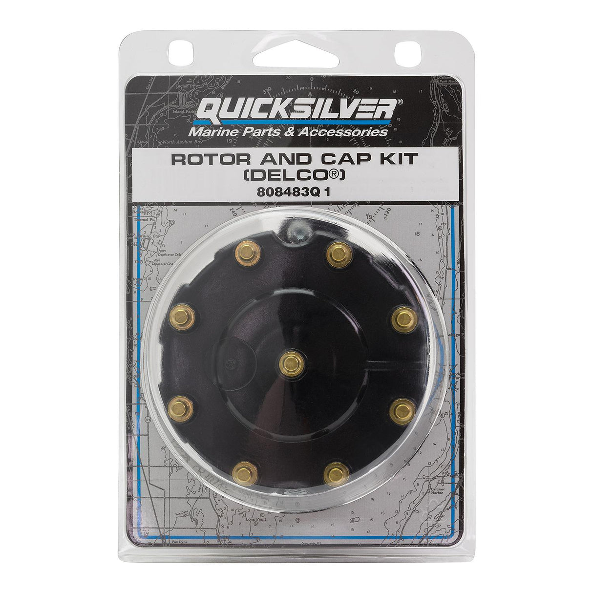 Mercury Mercruiser - Cap and Rotor Kit - Fits 1997 & Older GM V-8 Engines with Delco HEI Ignition - 808483Q1