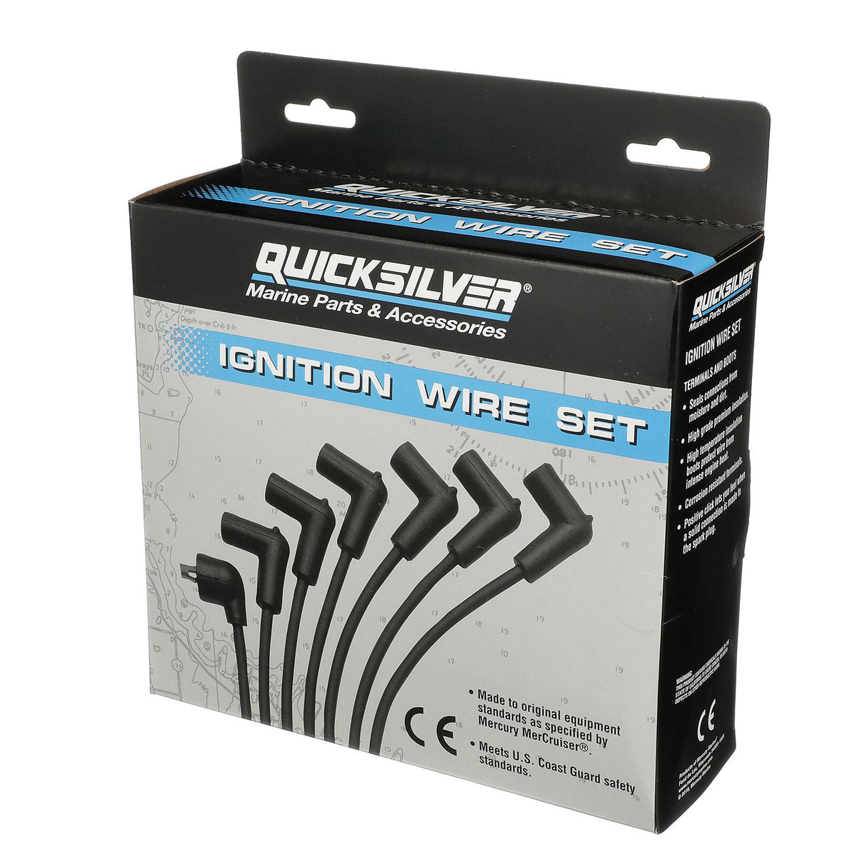 Mercury Mercruiser - Spark Plug Wire Kit - Red - Fits GM V-8 305/350 CID Engines with Delco HEI Ignition - 84-816608Q70