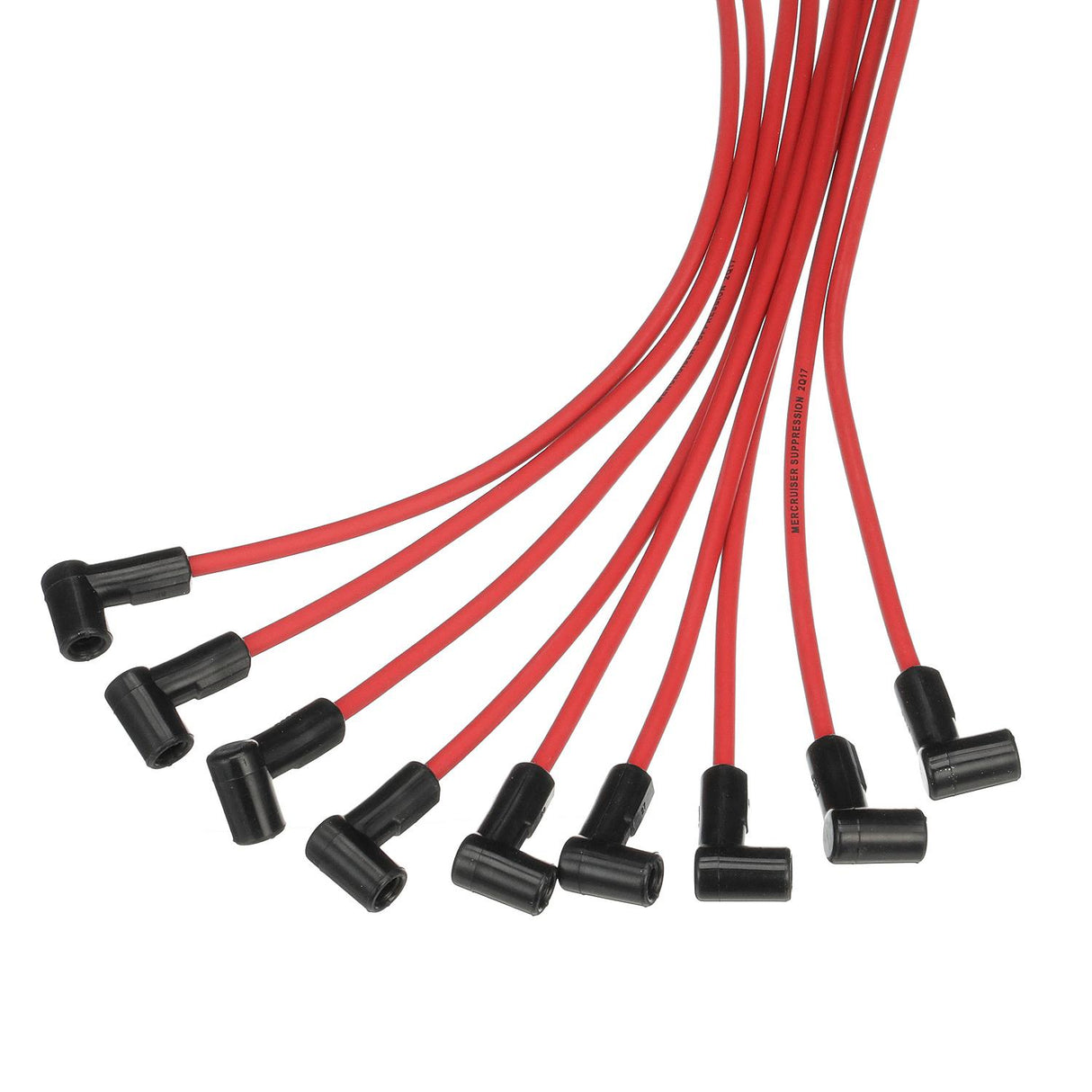 Mercury Mercruiser - Spark Plug Wire Kit - Red - Fits GM V-8 350 CID Engines with Delco HEI Ignition - 84-816608Q71