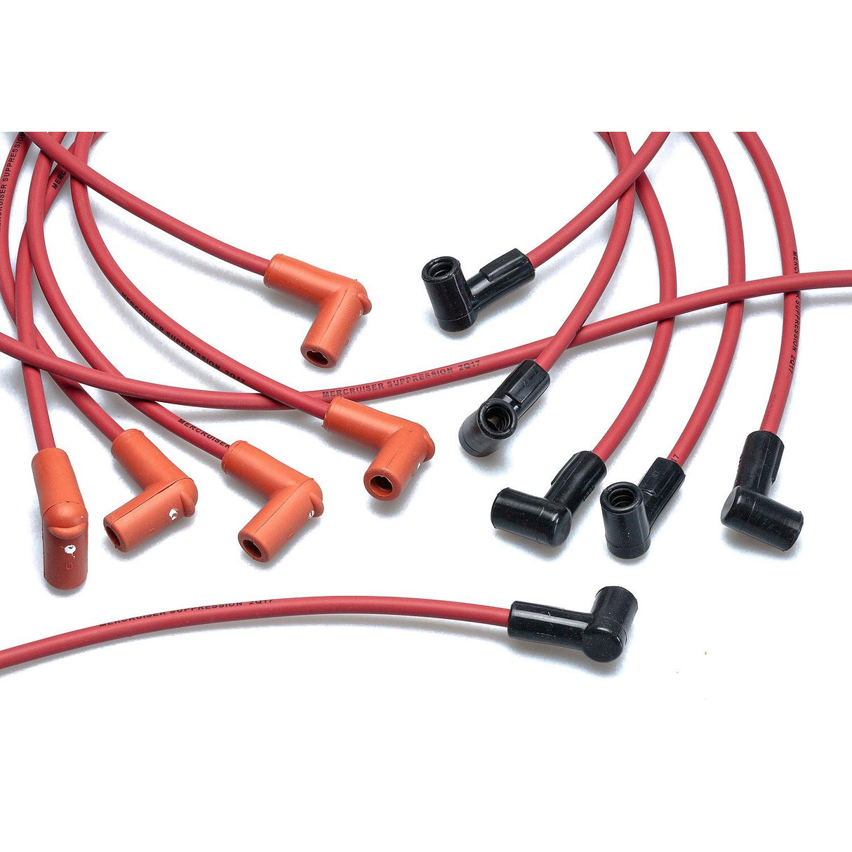 Mercury Mercruiser - Spark Plug Wire Kit - Red - Fits GM V-6 262 CID Engines with Delco HEI Ignition - 84-816608Q82