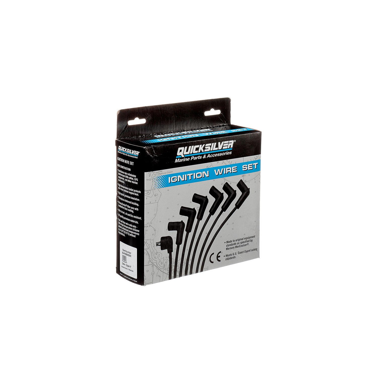 Mercury Mercruiser - Spark Plug Wire Kit - Red - Fits GM V-6 262 CID Engines with Delco HEI Ignition - 84-816608Q82