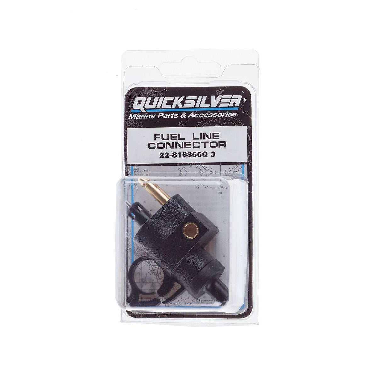 Mercury Quicksilver - On - Engine Fuel Connector - Fits 5/16 Inch I.D. Fuel Line - 22-816856Q3
