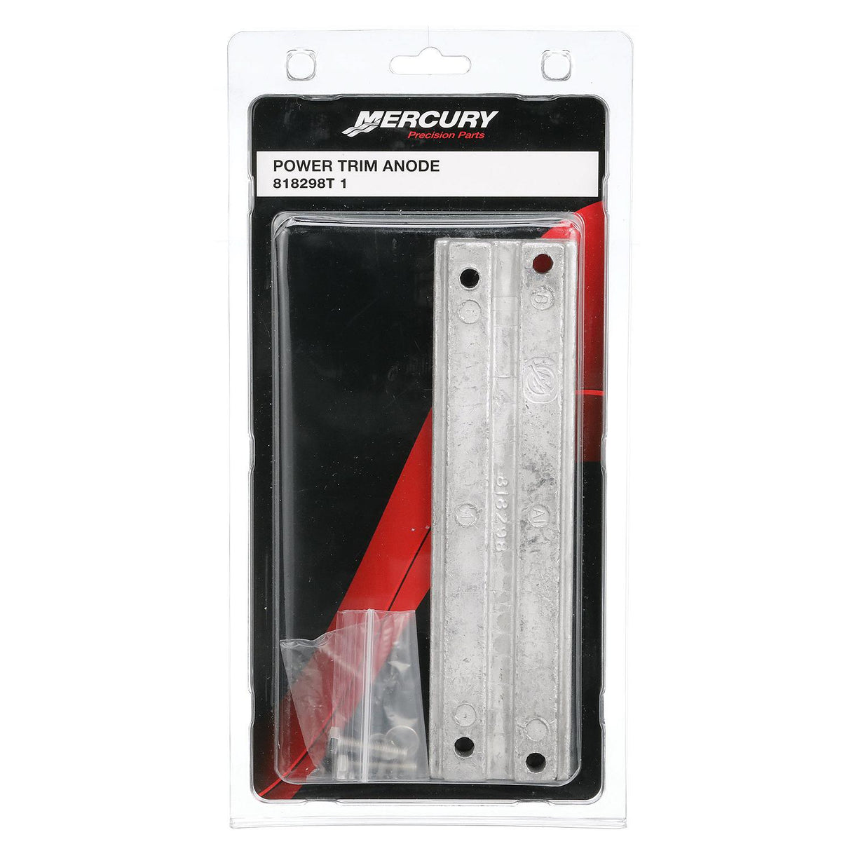 Mercury - Outboard Aluminum Power Trim Anode - Fits Mercury/Mariner 30 - 40 Four Stroke 40 - 50 - 55 - 60‑90 - 75 - 90 Four Stroke - 100 ‑ 125 - 115 - 818298T1