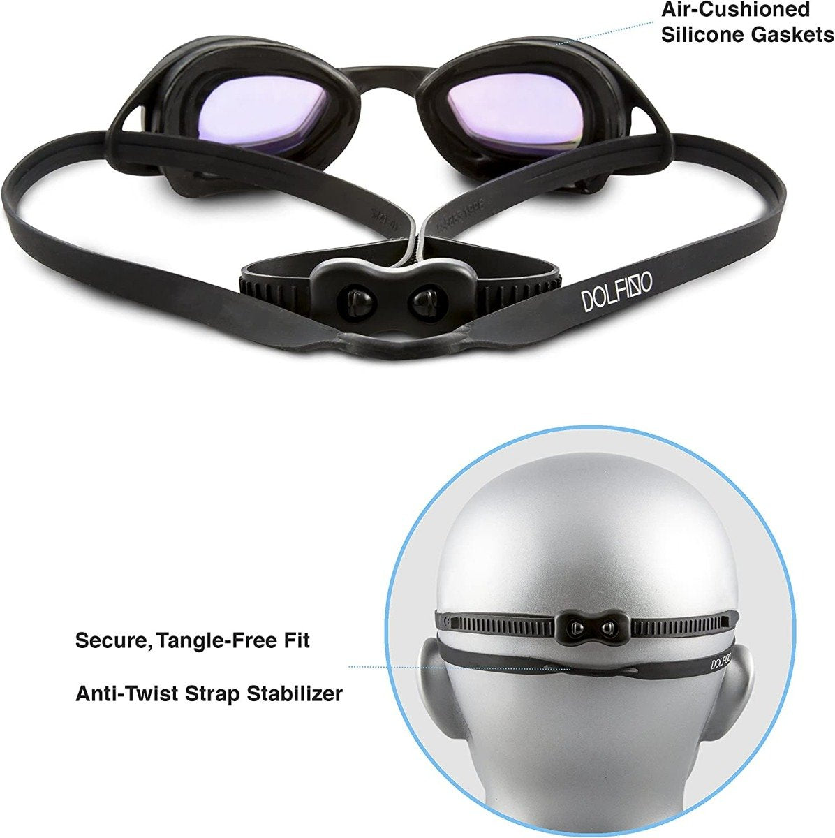 (AQUA LEISURE) Stingray Swim Goggle - AZG14861BK