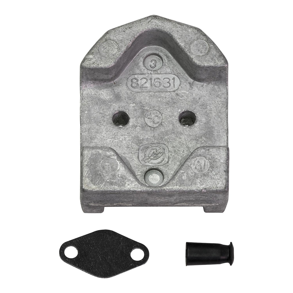 Mercury Quicksilver - Aluminum Gimbal Housing Anode - Fits R, MR, Alpha One, Gen II, Bravo I, II, III, X, XR & XZ Drives - 97-821631Q1