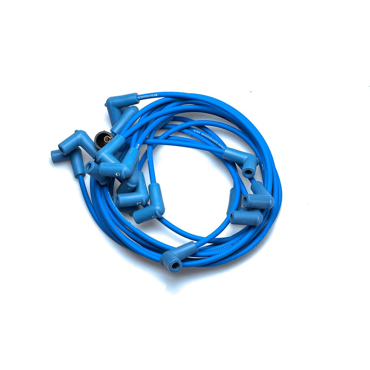 Mercury Mercruiser - Spark Plug Wire Kit - Blue - Fits GM Hi-Perf V-8 454/502/540/572 CID Engines with Thunderbolt IV Ignition - 84-847701Q7