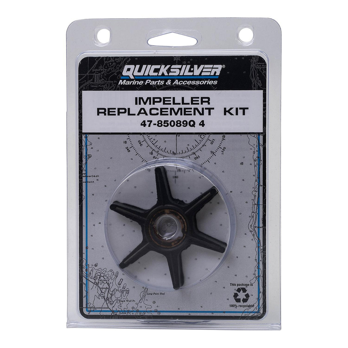 Mercury Quicksilver - Water Impeller Repair Kit - Fits Various 15 thru 25 HP 2 Cycle Outboards - 47-85089Q4