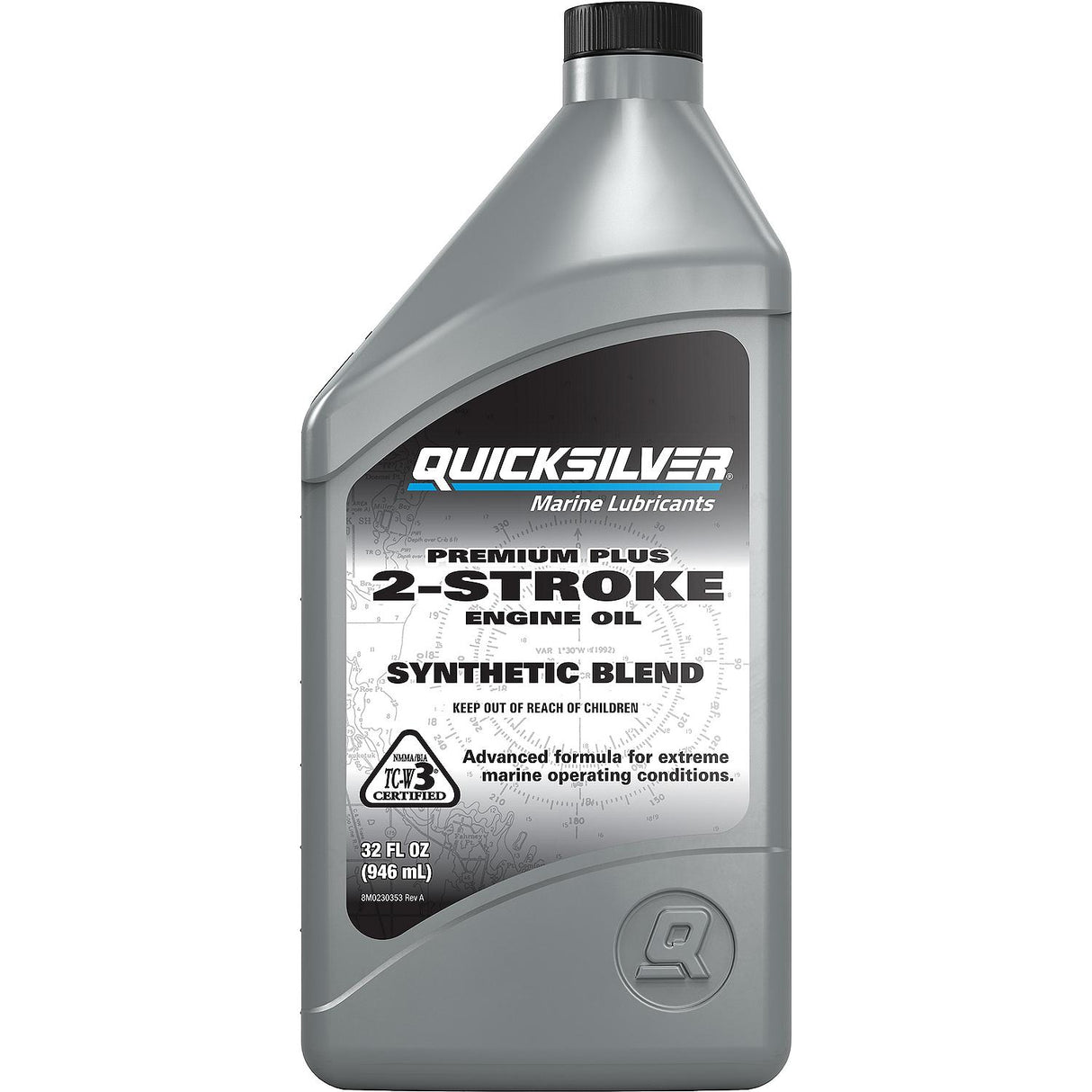 Quicksilver 2-Stroke Synthetic Blend Oil 858026Q01