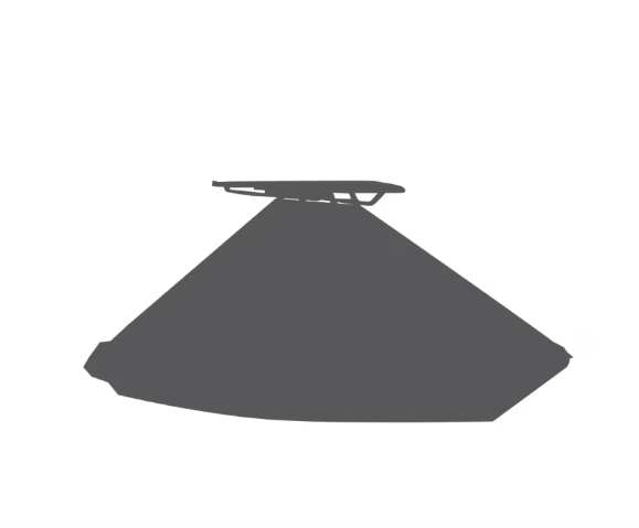 Yamaha Boat Fiberglass T-Top Mooring Cover - 222 FSH SPT E - Black - 2023 - MAR-22FSH-MC-23