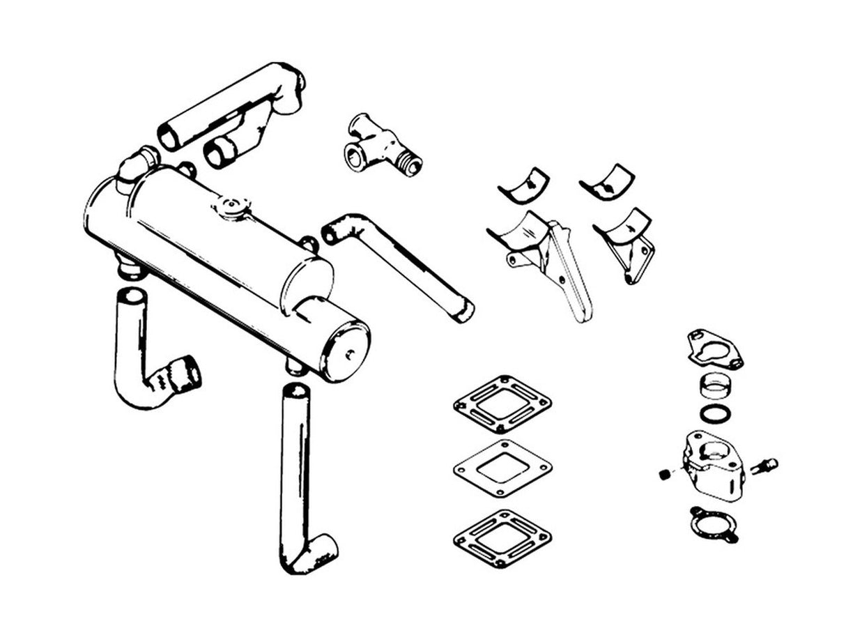 Mercury MerCruiser - Front Mounted Closed Cooling Kit - 1999-2001 MCM V-8 - 2001-2002 MCM V-8 Carbureted - 860427A7