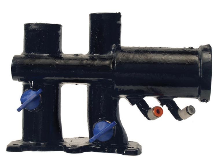 Mercury Mercruiser - Rear Cover Assembly - Fits MCM/MIE 496/8.1L Brass Seawater Pump w/Air Fittings - 863674A04