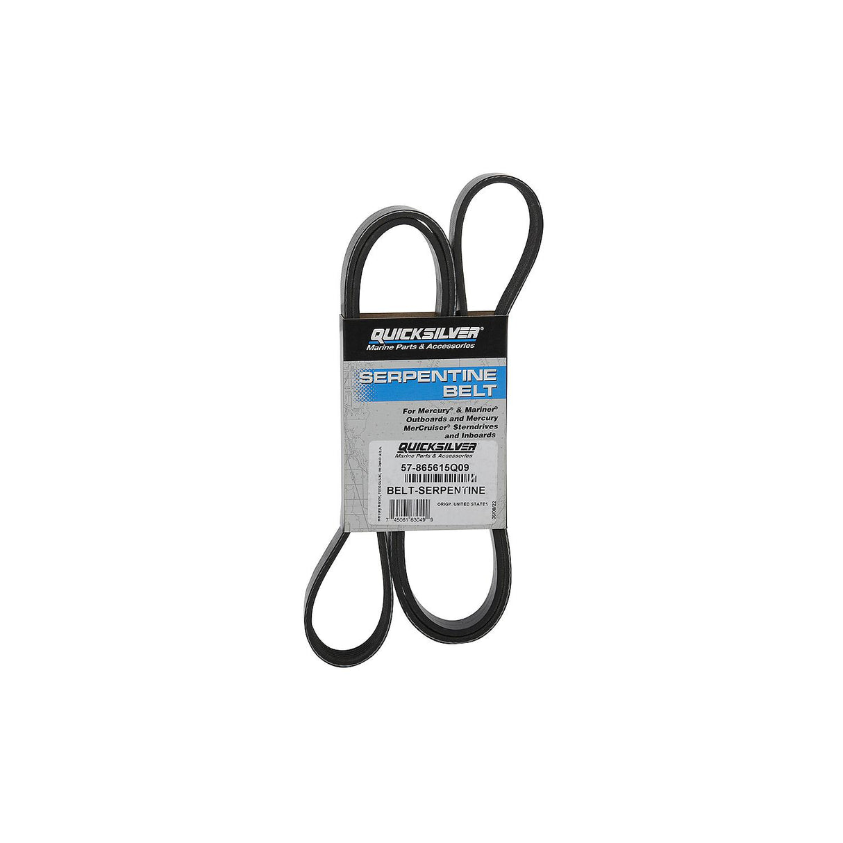 Mercury Mercruiser - Serpentine Belt - 1780 mm - Fits MerCruiser V-6 & V-8 Alpha Engines -57-865615Q09