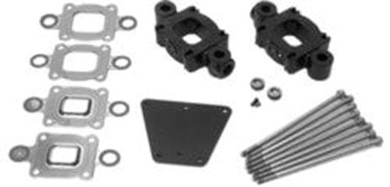 Mercury Mercruiser - 1.7" Exhaust Manifold Riser Kit - Fits MCM V-6 & V-8, MIE V-8 Non-EC - Standard Cooling - 2004-2016 - 865995A01