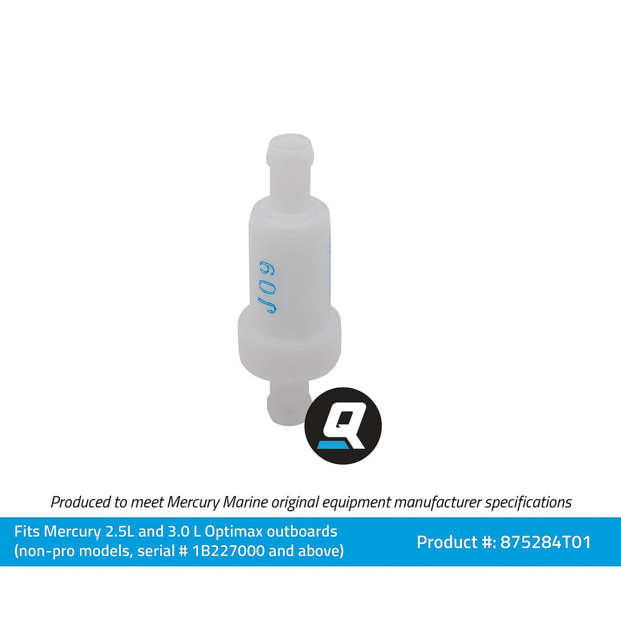 Mercury Outboard In Line Oil Filter 200 DFI Jet Drive 200XS DFI (2.5L) 200XS SST 200 DFI (3.0L) 200 PRO XS DFI - 35-875284T01