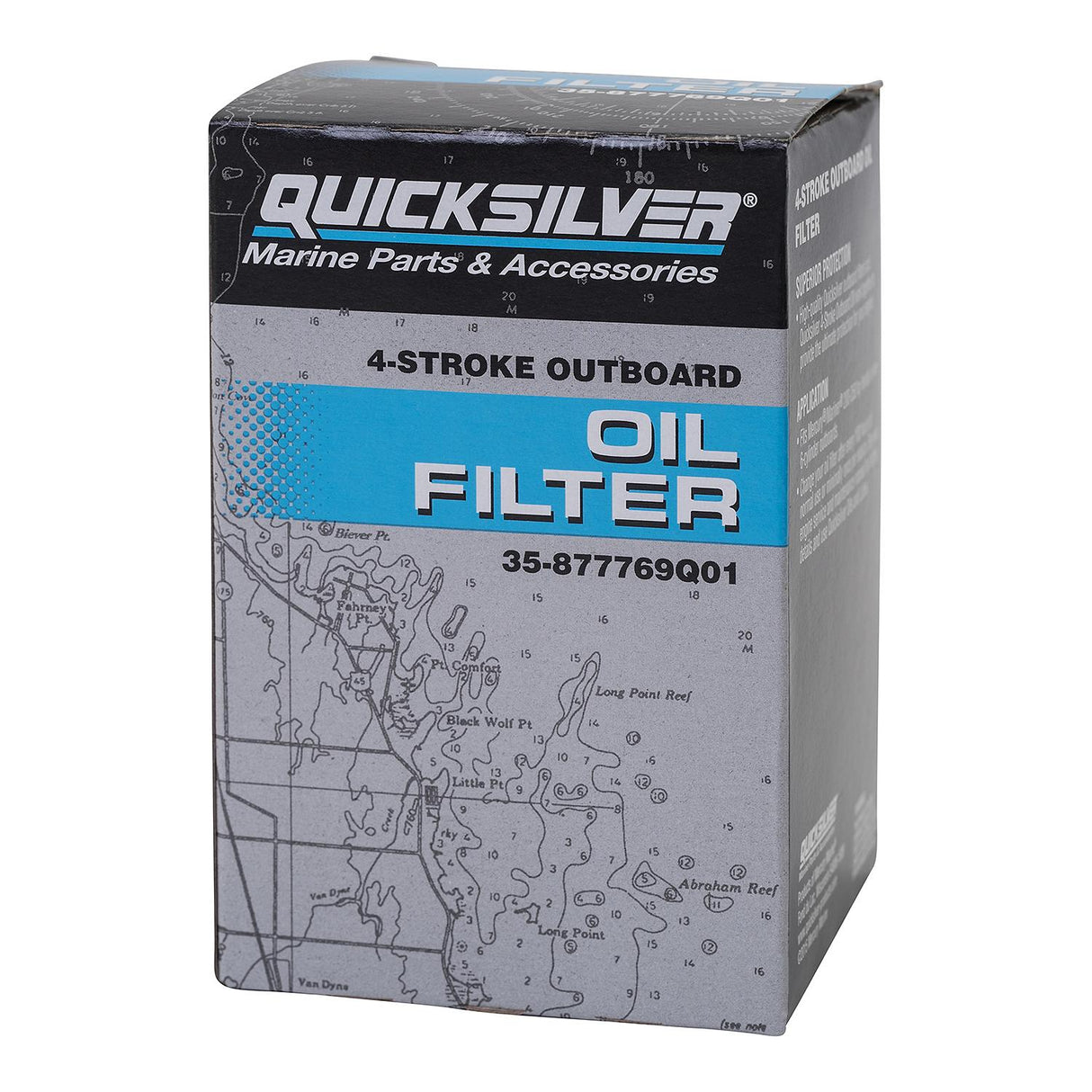 Mercury Quicksilver 35-877769Q01 Outboard Four Stroke Oil Filter - Fits 200 - 225 - 250 - 275 - 300 - 350 - 400 Verado Pro SCI