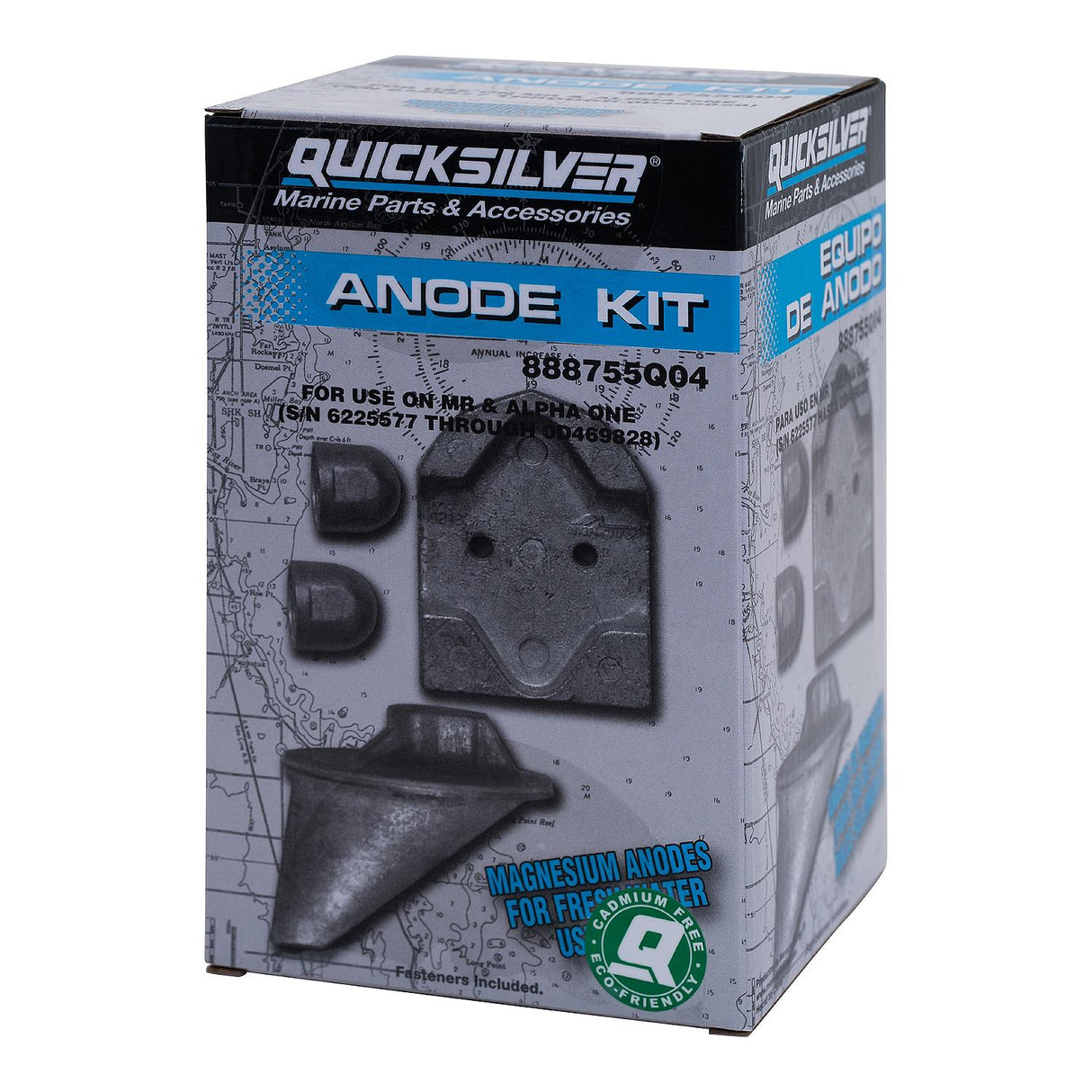 Mercury Quicksilver - Magnesium Anode Kit - Fits MR & Alpha I Drives - 97-888755Q04