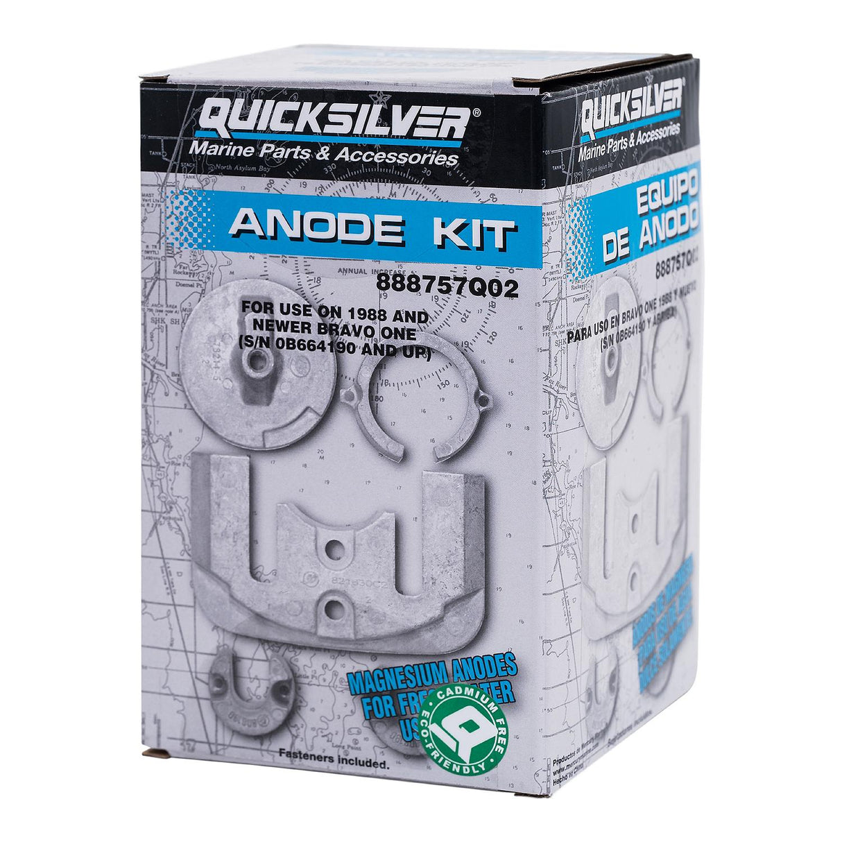 Mercury Quicksilver - Magnesium Anode Kit - Fits Bravo I Drives - 97-888757Q02