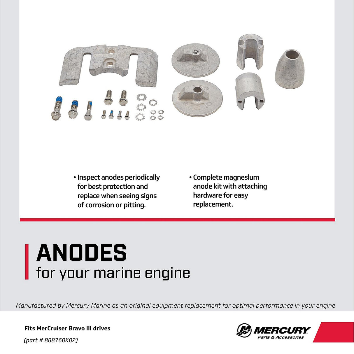 Mercury - Anode Kit - Magnesium - 97-888760K02