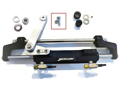 Mercury - Hydraulic Steering System & Tie Bar Kit - Cylinder - Hydraulic or Power Steering - Fits Verado 175-200, Power Steering /Hydraulic V6/1.5 Opti Max Hydraulic - - 898349A11