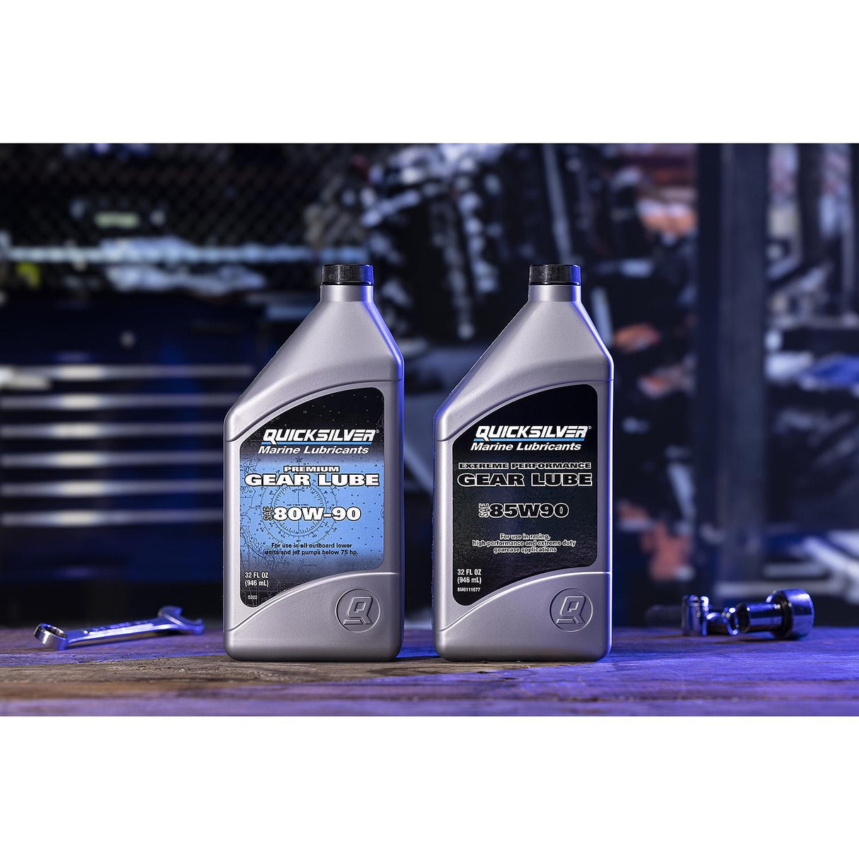 Mercury Quicksilver - Gear Oil - SAE 85W90 Extreme Performance - 32 ounce - 92-8M0111677
