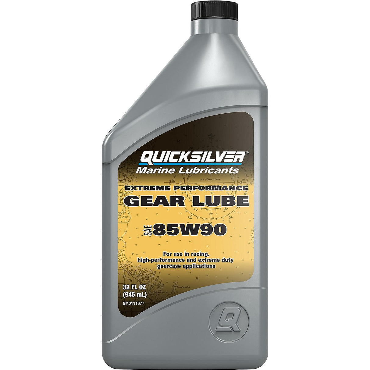 Mercury Quicksilver - Gear Oil - SAE 85W90 Extreme Performance - 32 ounce - 92-8M0111677