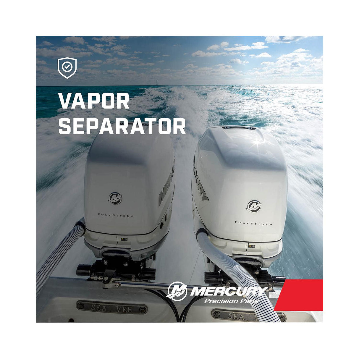 Mercury Outboard Fuel Castle Filter - Fits L4 Verado - 200‑300 HP L6 Verado - MCM 4.5L and 6.2L - 35-8M0122424