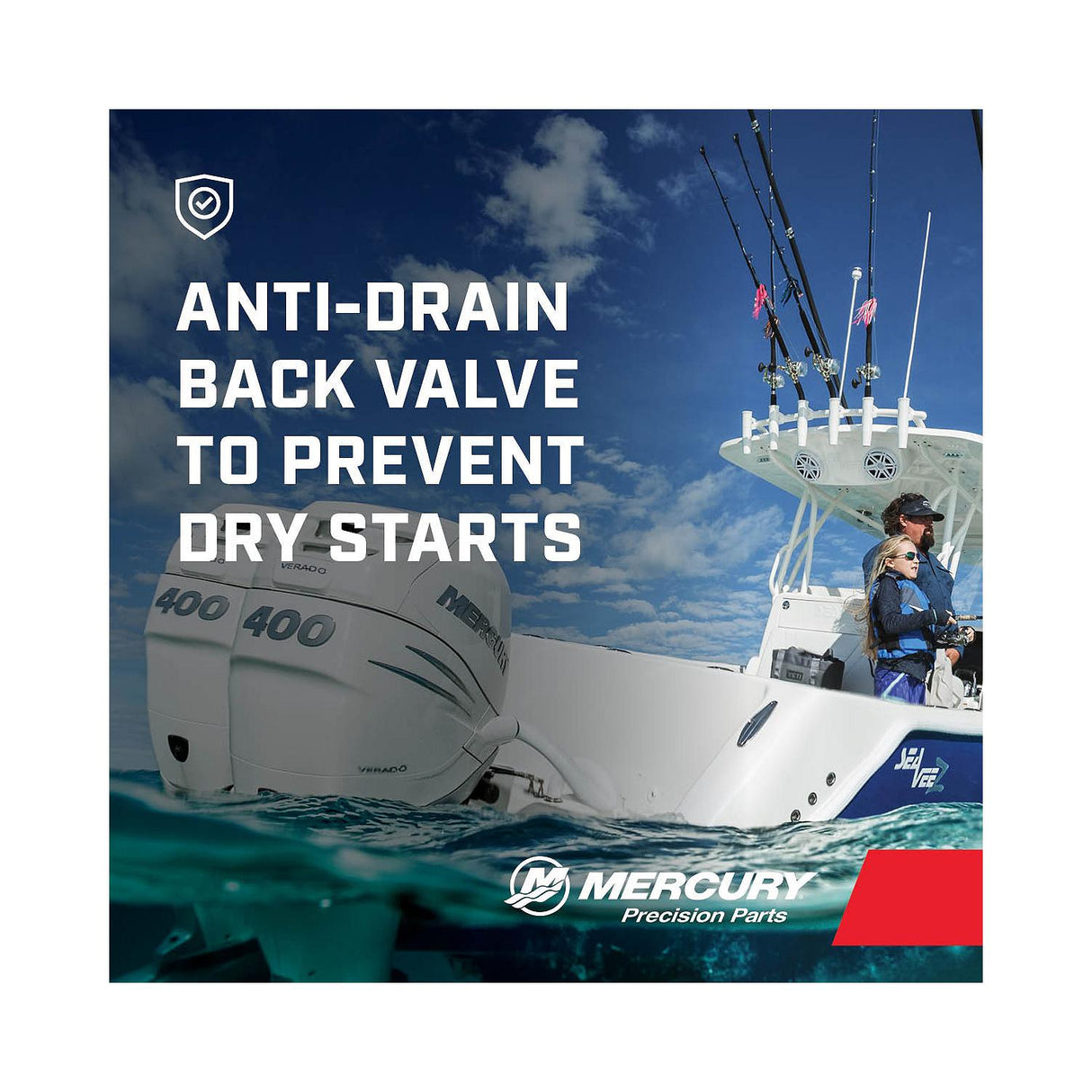 Mercury 175 to 300 HP V6 & V8 Outboard Oil Filter - 35-8M0123025