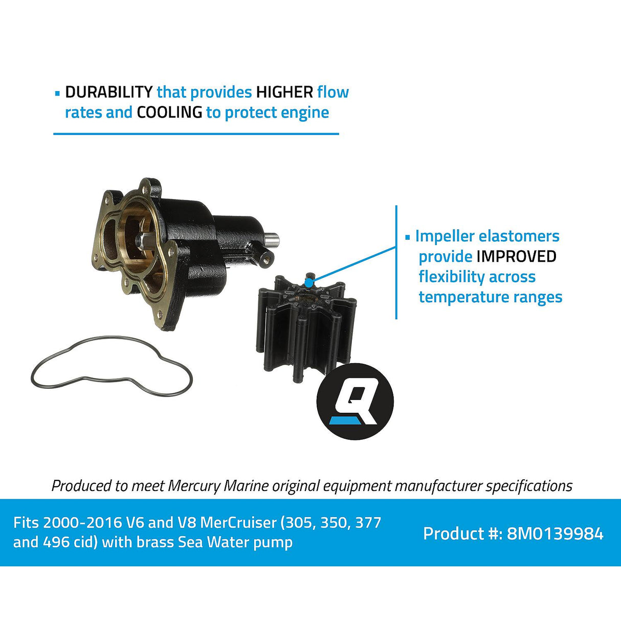 Mercury - W IMPELLER HSG ASSY MZ - 8M0139984