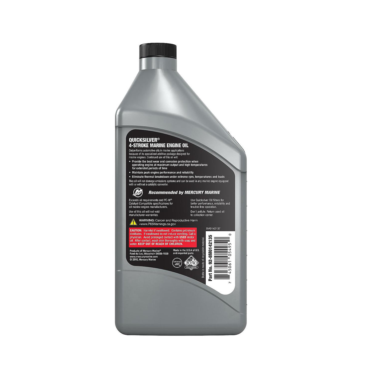 Mercury - W 10W30 4-STROKE SYN BLD QT QS - 8M0142135