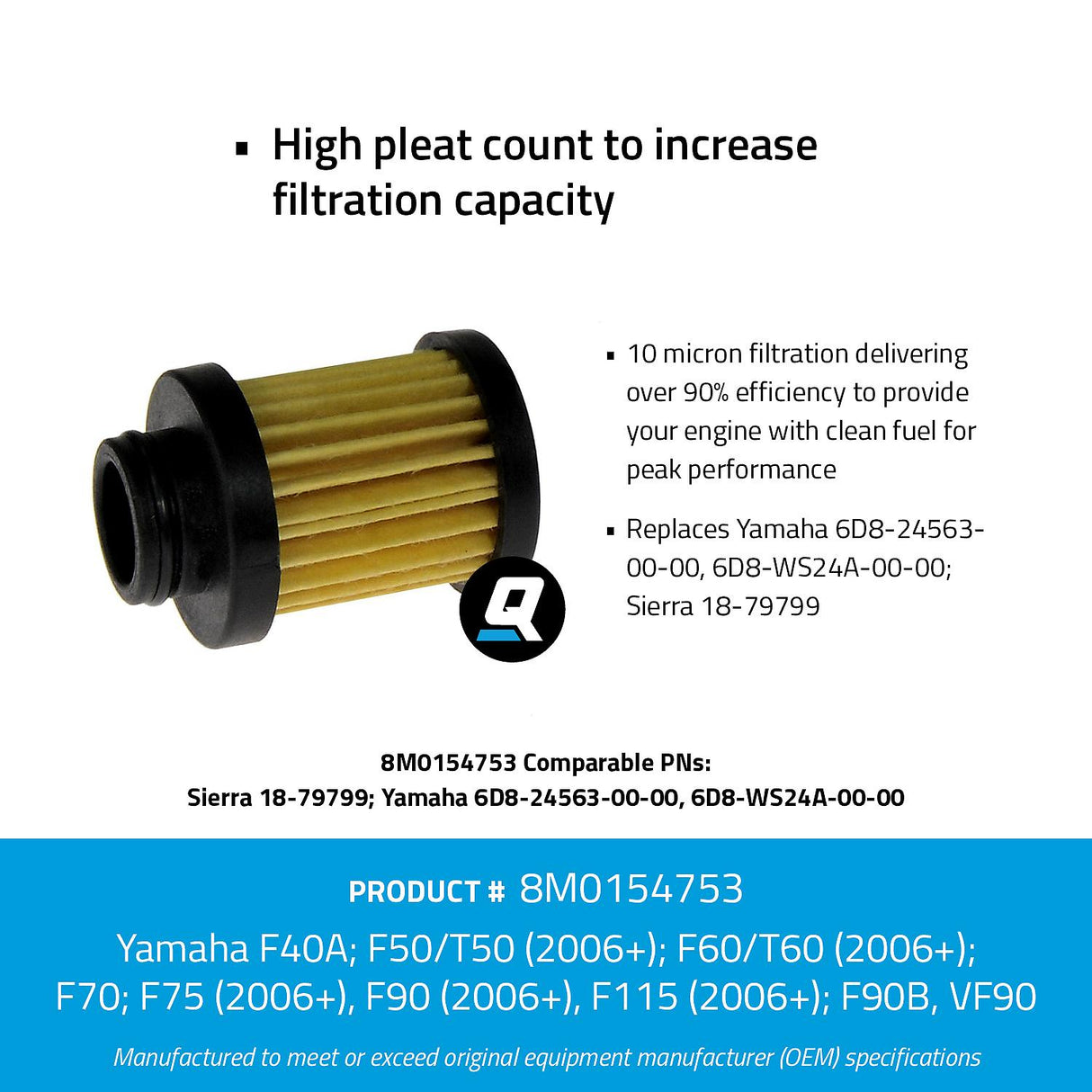 Mercury - WA FILT FUEL 8M0033555-00-0 - 8M0154753
