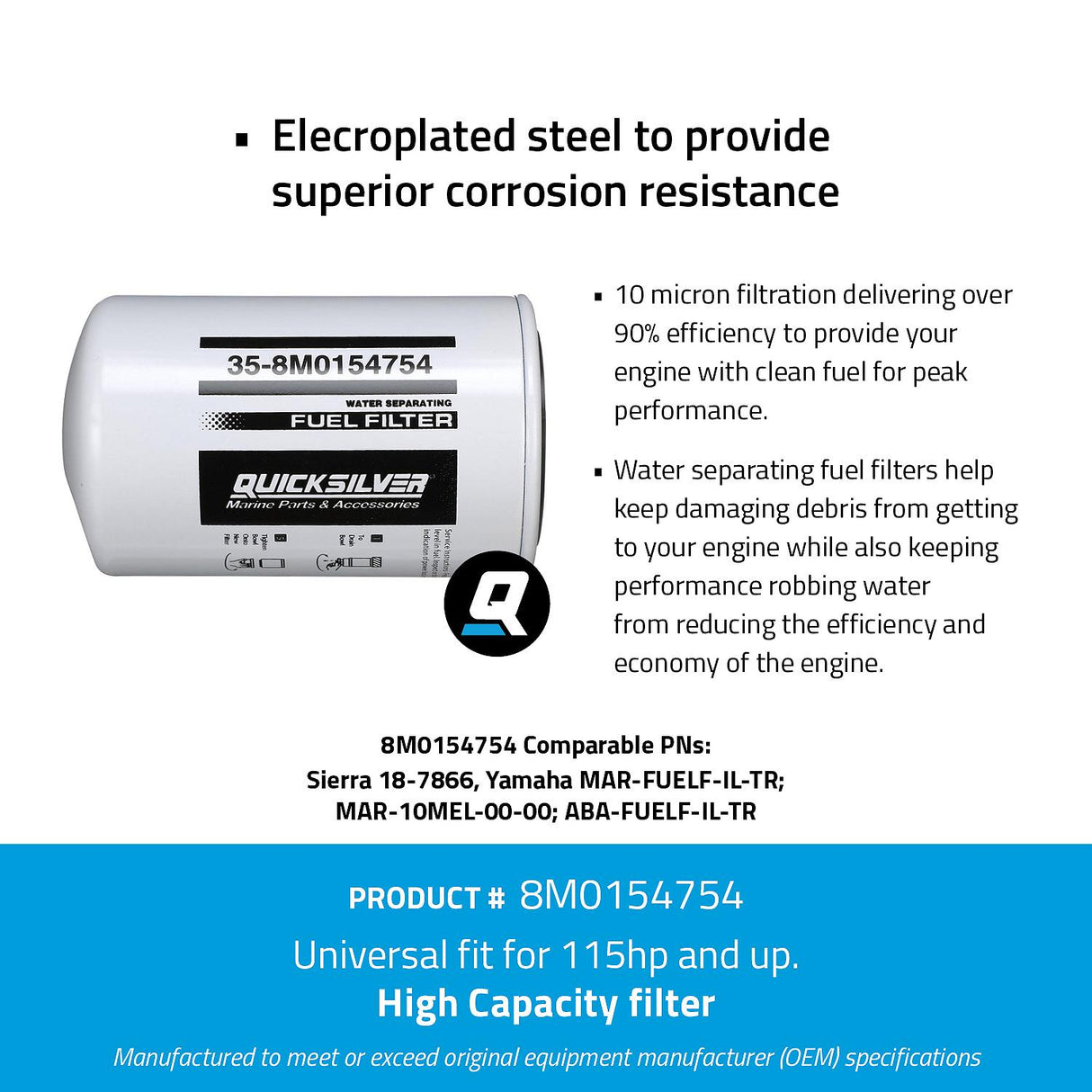 Mercury - WA FILT H2O SEP-YAMAHA 10M LG - 8M0154754