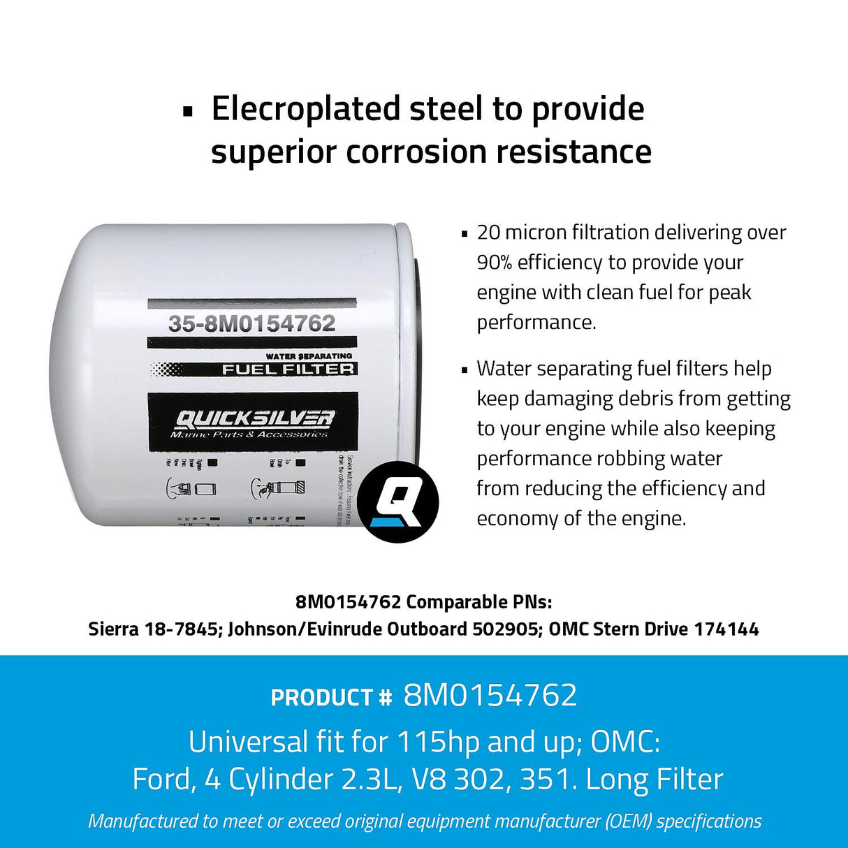 Mercury - WA FILTER-WATER SEP 21M LONG - 8M0154762