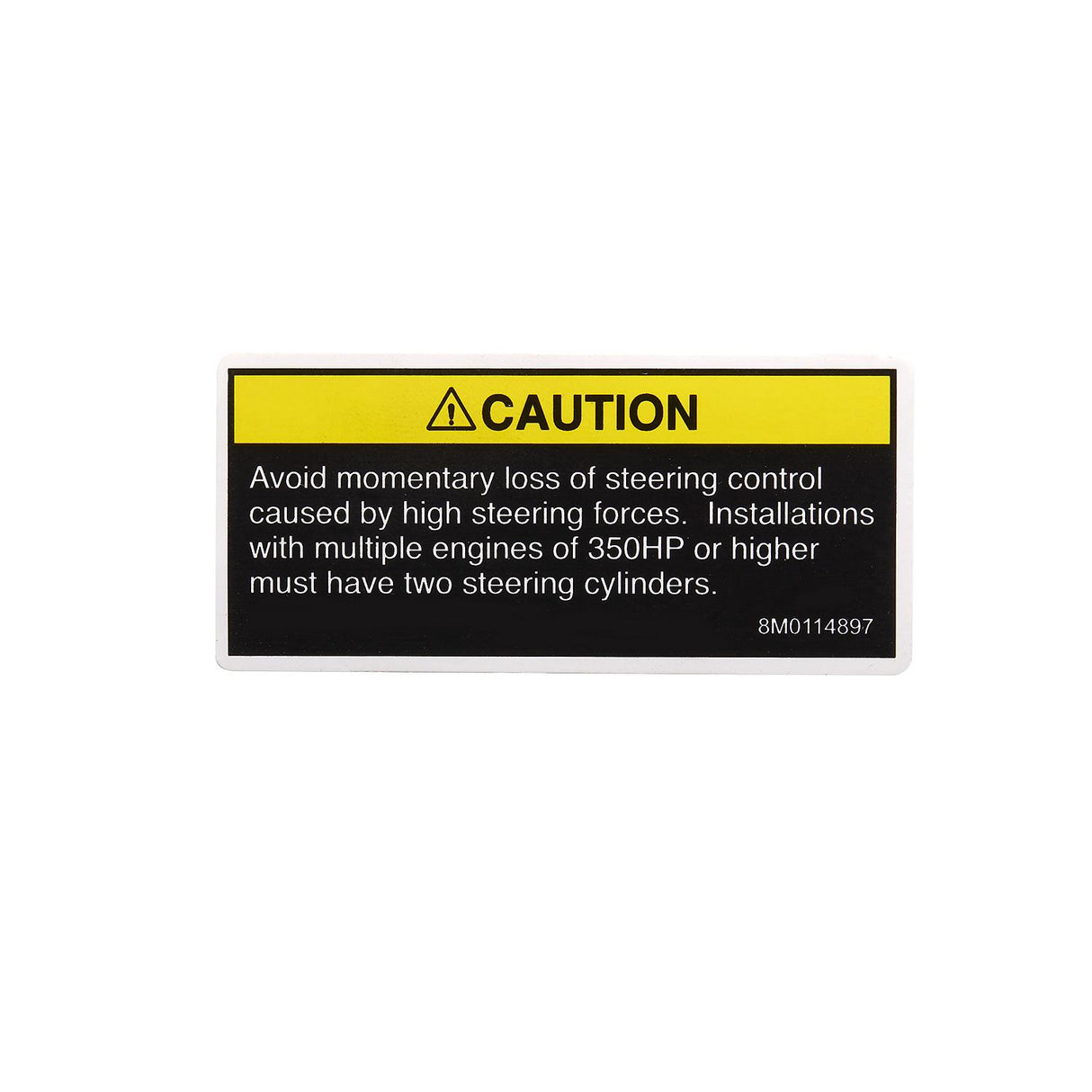 Mercury - Decal caution - 37-8M0161427