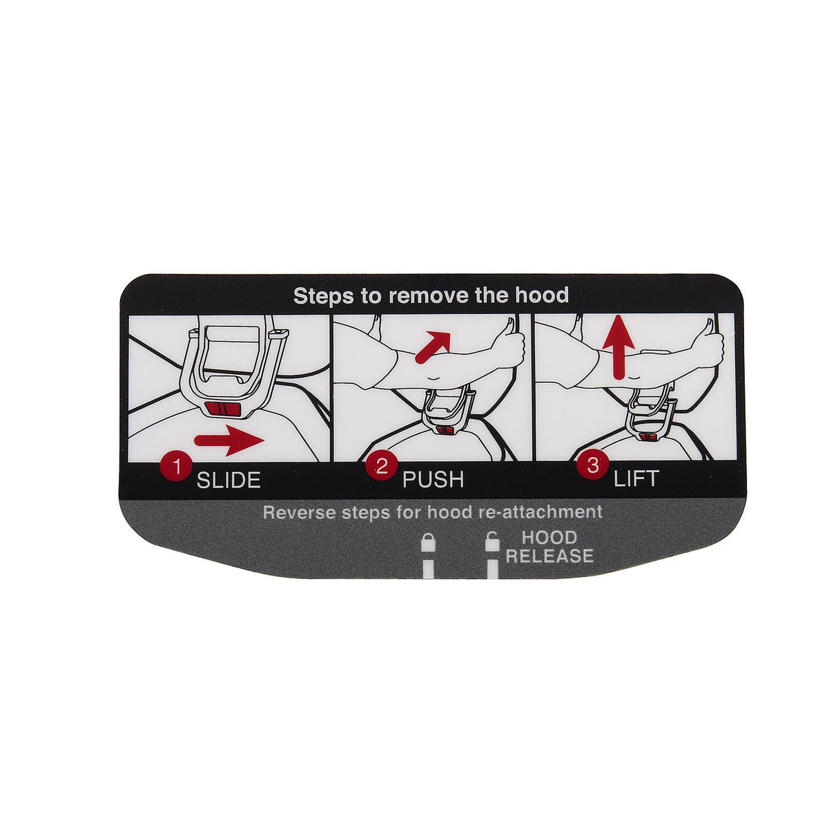 Mercury - Decal hood releas - 37-8M0178097