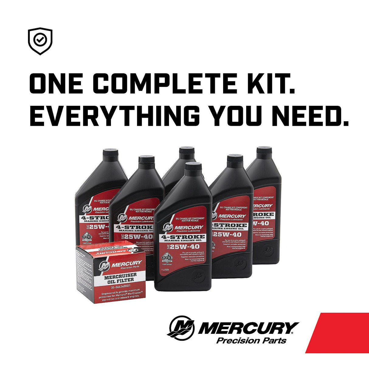 Mercury - Oil chg kit-mc v6 - 8M0182227