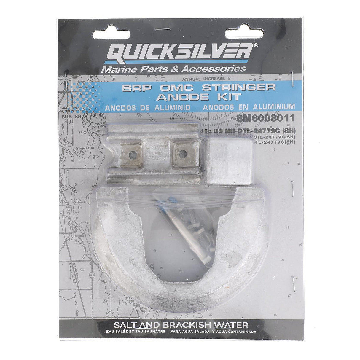 Mercury - W WA ANODE KIT OMC STRINGER AL - 8M6008011