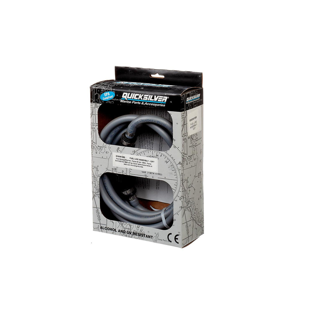 Mercury Quicksilver - Fuel Line Assembly - 12 Ft - Fits Force 40 HP and Larger, Force 9.9/15/25 HP & Mercury/Mariner Outboards - 32-8M0061888