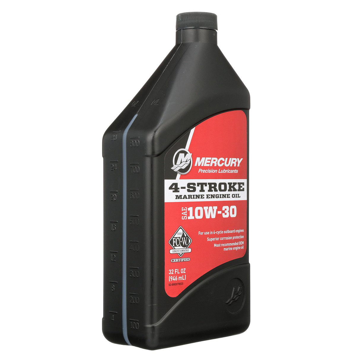 Mercury FC W 10W 30 Marine Engine Oil - Quart - 92-8M0078625