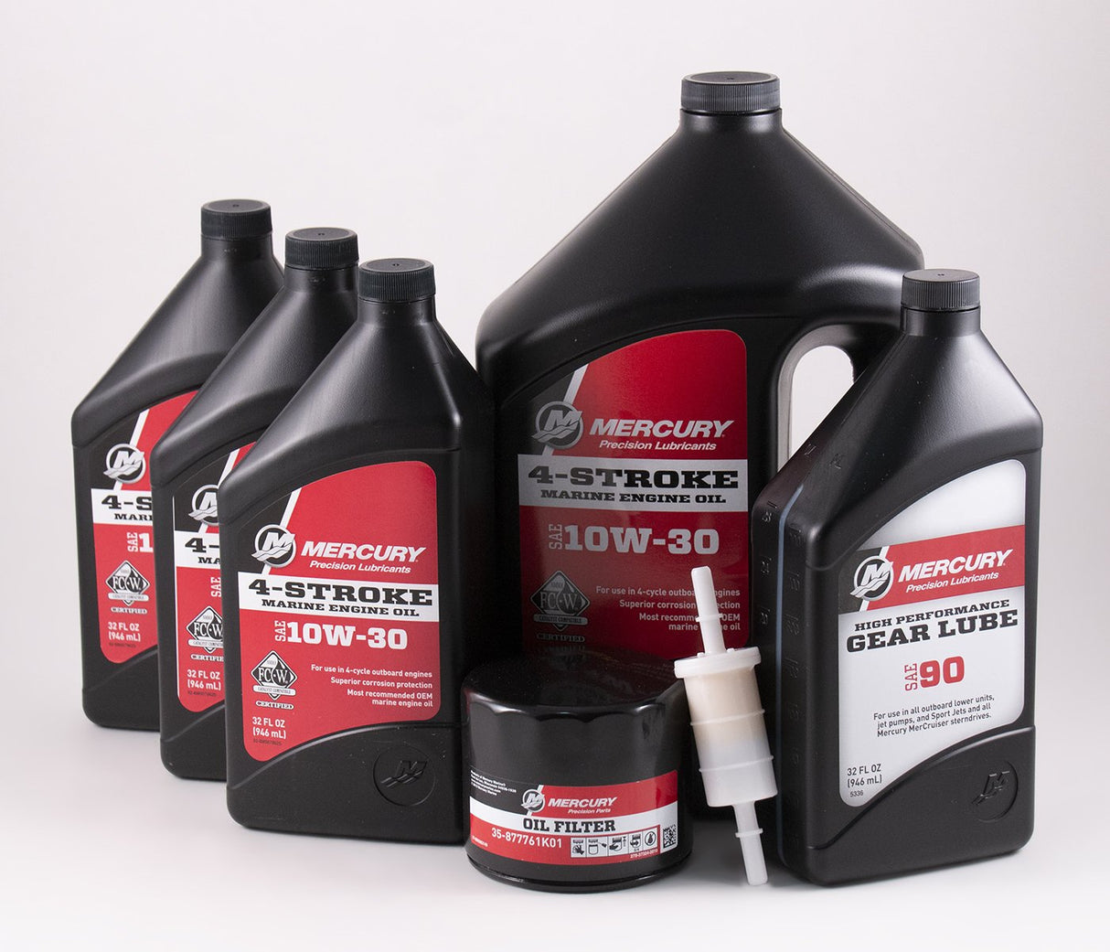 Mercury 150 EFI 4 Stroke Complete 100 Hour Service Maintenance Kit 10W-30 - 8M0094232